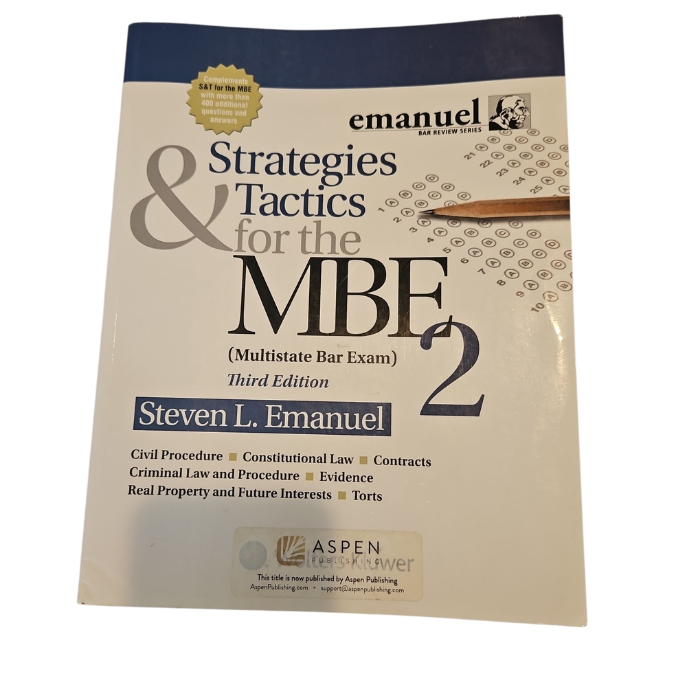 Emanuel Strategies & Tactics for the MBE 2 Third Edition